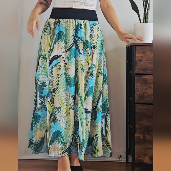 Vtg Linda Lundström Maxi Skirt: 1970s Boho Art-to-Wear, Size M - Picture 1 of 7